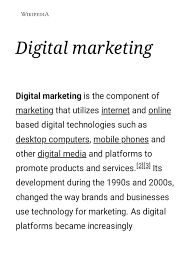 online marketing wikipedia