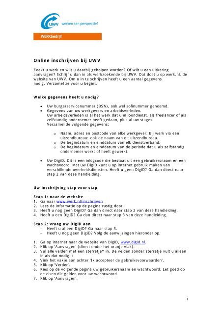 uwv online marketing