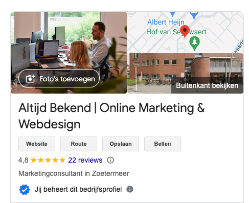 website marketing bedrijf